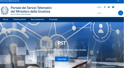 Ministero della Giustizia DGSIA – Modifiche al SitoWeb PST